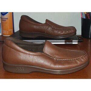SAS Leather Slip-on Women’s Size 7.5N Narrow Tripad Comfort Loafer Brown